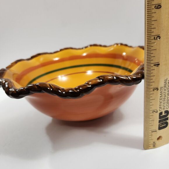 Tuscan Celebrating Home Large Stoneware Bowl  10" x 4" - Picture 7 of 7